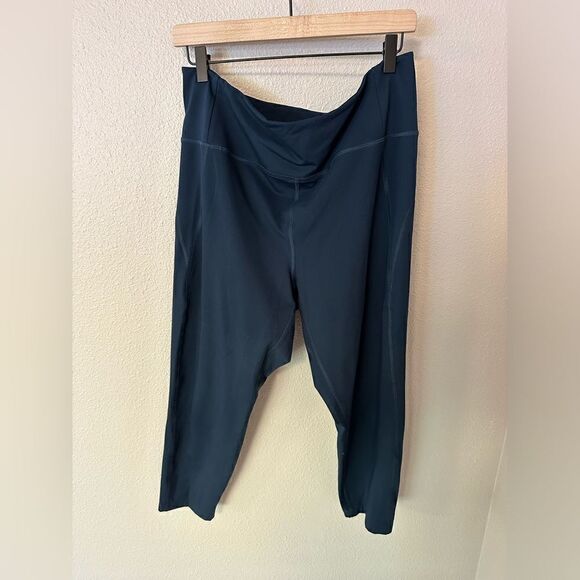 Girlfriend Collective Navy Blue leggings 3X - Picture 3 of 4